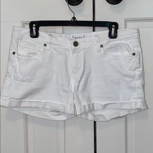 PAIGE WHITE DENIM SHORTS